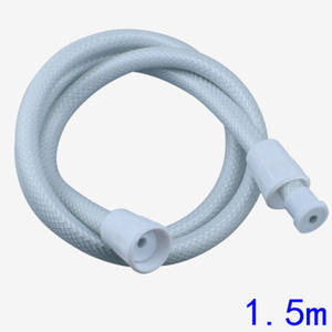 Tuyau de douche de salle de bain à 4 points avec PVC flexible et caoutchouc, petite douchette en laiton - Product Image 2