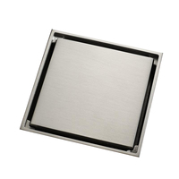 STOCCO Drain de sol rectangulaire moderne poli sur mesure pour cuisine, salle de bain et douche, noir antique