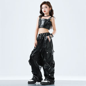 Tenue de danse <span class=keywords><strong>jazz</strong></span> pour filles, style chic, décolleté, tendance streetwear, costume de performance pour défilé de mode - Product Image 5