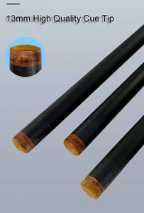 Pasokan Pabrik Tongkat Biliar 2-Piece Berkualitas Tinggi dengan Ujung 13mm Serat Karbon 1/2 Split dan Sambungan Baja Tahan Karat Panjang 147CM - Product Image 6