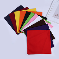 Atacado 55*55cm cor sólida bandanna personalizada logotipo impresso endereço de cabeça macio 100% algodão bandanas