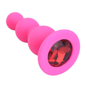 حار بيع لعبة الجنس الشرجي سيليكون المكونات الشرج المكونات بعقب مع جوهرة - Product Image 4