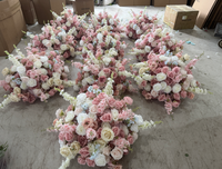 Boule de fleurs personnalisée colorée rose jaune bleu, fleurs artificielles pour la décoration de mariage, centre de table, décoration de fête