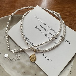 S925 argent Sterling Style coréen mode pendentif colliers Niche Design pièce collier couleurs contrastées personnalité clavicule - Product Image 3