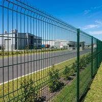 Clôture de jardin en maille soudée 3D traitée thermiquement anti-corrosion pour extérieur avec surface galvanisée à chaud, marque Wuhao