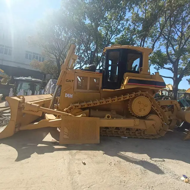 รถปราบดินปั๊มไฮดรอลิกเทคโนโลยี Cat มือสอง ขายด่วน รถปราบดิน Cat D6h มือสองขายในราคาที่ดีที่สุด