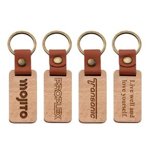 Porte-clés en bois personnalisables - Supports vierges à graver en gros pour loisirs créatifs, fournitures de porte-clés et étiquettes non finis - Product Image 4