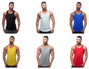 Wholesale <b>Men's</b> Summer Gym <b>Singlet</b> 100% Cotton Casual Knitted Sporty Style Breathable Gym Shirt <b>for</b> Bodybuilding Muscle Vest - Product Image 3