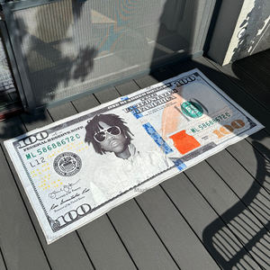 Tapis de sol 3d personnalisé tapis imprimés coloré 100 Dollar Bill Money Runner tapis personnalisé tapis découpé - Product Image 2