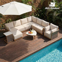 J&M Outdoor – Structure en aluminium de luxe, durable, imperméable, ignifuge et écologique, au design moderne, pour jardin, patio, balcon, espace de vie et entrepôt