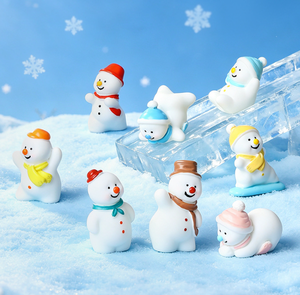 ชุดทำสโนว์โกลบ DIY รูปตุ๊กตาหิมะ ของตกแต่งฉากวินเทอร์วันเดอร์แลนด์คริสต์มาส ของตกแต่งเรซิ่นขนาดเล็ก ของตกแต่งวันหยุดคริสต์มาส ของขวัญ DIY - Product Image 3