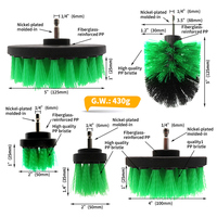 Brosse de nettoyage électrique en plastique souple, accessoire pour perceuse, pour nettoyer les tapis, le cuir, le verre, les pneus de voiture, les tissus d'ameublement et les canapés
