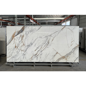 Piastrelle Lucide Spesse 12MM, <span class=keywords><strong>Lastre</strong></span> di Marmo Dorato <span class=keywords><strong>per</strong></span> Ville e Centri Commerciali, <span class=keywords><strong>Lastre</strong></span> in Pietra Sinterizzata Artificiale <span class=keywords><strong>per</strong></span> Esterni - Product Image 4