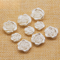 Boutons en perles en forme de petite rose ERKOUMI en stock pour chemises, cardigans et pulls féminins – embellissements DIY
