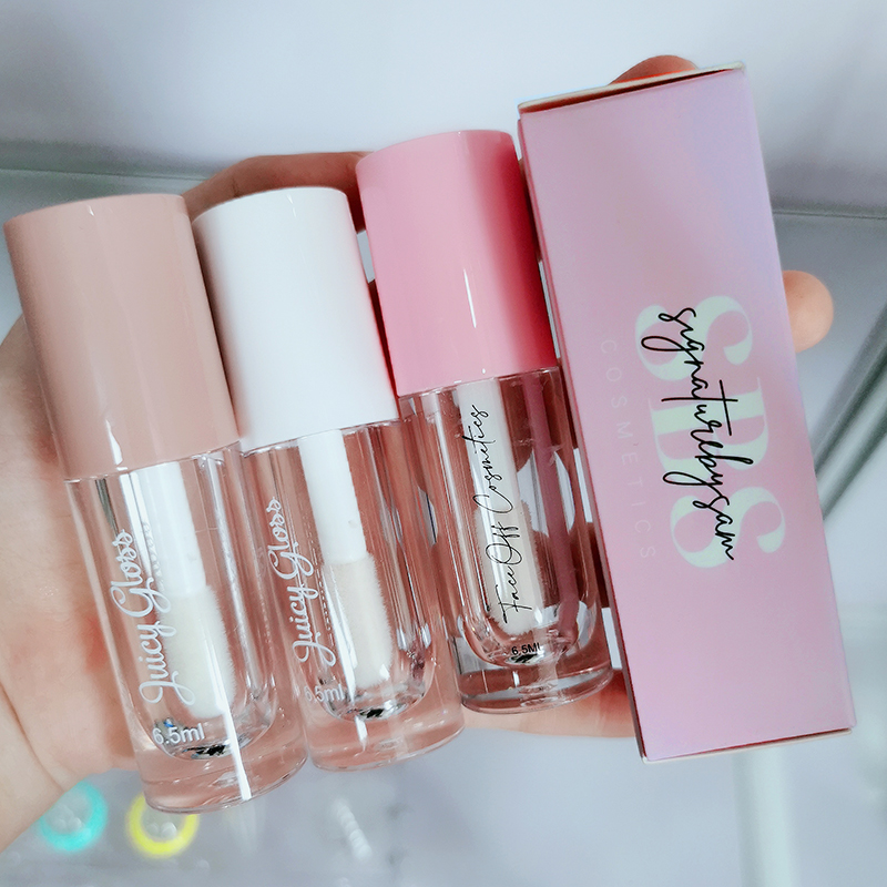 6 мл, 8 мл толстой подошве с круглым носком черного цвета розового золота блеск для губ контейнеры Трубы Большого Размера контейнеры бальзам для губ с большой щеткой пустой блеск для губ трубка