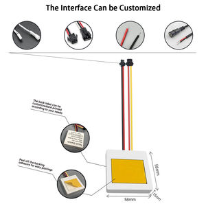OEM ODM DC 5A 12V 60W Interrupteur tactile unique à trois couleurs avec fonction de gradation pour miroir de salle de bain, interrupteur à détection - Product Image 2
