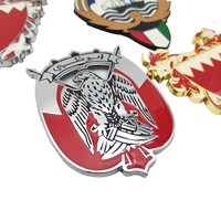 Souvenirs personnalisables, cadeau, Émirats arabes unis, Abu Dhabi, design de logo mixte, autocollant métallique 2D, badge