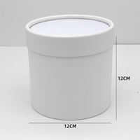 Boîtes en papier d'emballage de bouquet de fleurs rondes de 25cm en carton rigide de toutes tailles de conception libre pour bouquet de fleurs