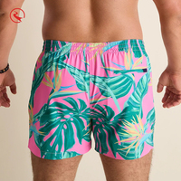 Shorts de bain imprimés personnalisés pour hommes, style Palm Beach, séchage rapide, classiques, tropicaux, boardshorts, maillot de bain pour hommes