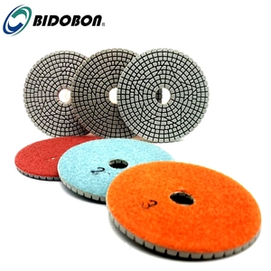 Hochwertige 4-Zoll Flexible Nass-Diamant 3-Stufen Polierpads für Quarz - Product Image 2