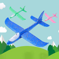 Jouets d'extérieur Jeux de sport 48CM Lancer à la main LED EPP Planeur volant Avion en mousse pour enfants et adultes