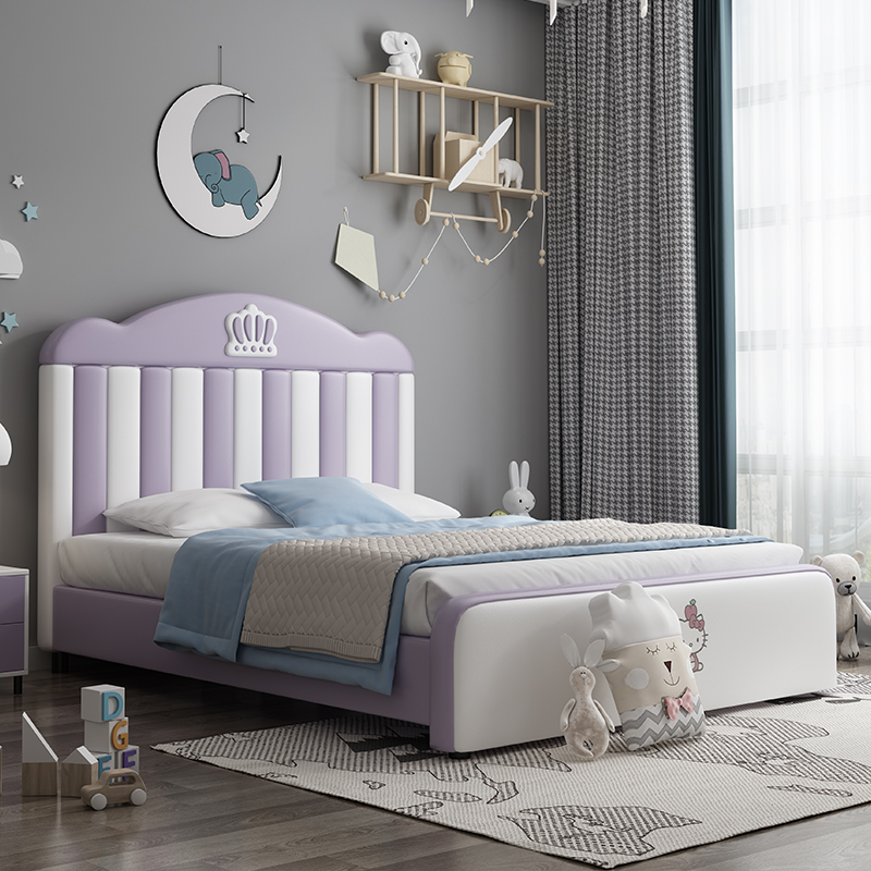 Baby Bed Purple Elegant Durable Furniture for Kids