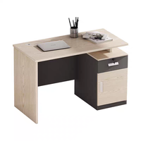 Escritorio de ordenador de personal de 1,2 m moderno y duradero en color claro, madera de melamina, precio de fábrica, escritorio de oficina de tamaño pequeño