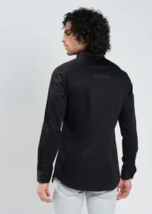 Camisas informales Tri V de algodón 100% para servicio OEM transpirable de verano disponible - Product Image 3