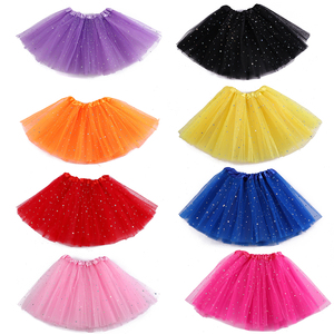 Cổ điển ba lớp lưới sưng húp váy ngắn Váy Cô Gái sequin ba lê tutu váy cho bé công chúa cô gái bên trang phục hiệu suất - Product Image 2