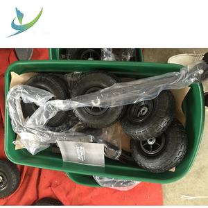 Tuinwerf Dump Utility Vouwwagen 4-wielige Stalen Tuindump Trolley Tc4125 Vierwielige Trolley - Product Image 2