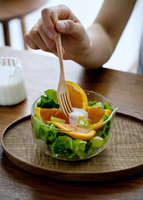 Bol multifonctionnel de haute qualité, bol à thé en verre, accessoires pour le service de thé matcha, bol transparent pour salade et céréales