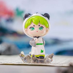 Caja Sorpresa de Figuras de Resina de Panda Yu Mo Mo Wu, 6 Básicas y 1 Coleccionable Oculta, Juguete Decorativo de Regalo - Product Image 2