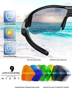 Anser Gafas DE SEGURIDAD Semi-Rimless con marco negro, filtro IR Shade 5,0 Lente y revestimiento antiarañazos - Product Image 2