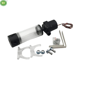 Bomba de Agua Silenciosa de Alta Potencia de 12V con Kit de Depósito para Modificación de Computadoras EV, Sistema de Refrigeración de 2 Puertos de Rosca - Product Image 1