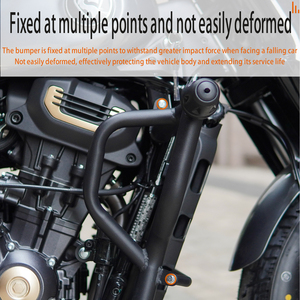 Nouvelle barre de protection moteur Zongshen <span class=keywords><strong>Cyclone</strong></span> RA600 en acier au carbone, pare-chocs anti-chute noir épais pour moto tout-terrain/route/usage mixte - Product Image 5