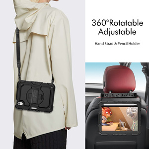 Cao cấp nhựa cứng 360 xoay hiển thị đứng chống sốc bảo vệ bìa cho <span class=keywords><strong>iPad</strong></span> Mini 4 5 6 7-cao cấp trường hợp máy tính bảng - Product Image 5