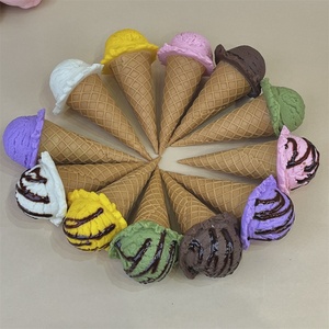 Modelo de Cono de Helado Simulado de 6.3 Pulgadas, Material Plástico PVC, Carrito de Helados con Soporte, para Gelato, Helado en Cubeta, Salsas y Alimentos - Product Image 5