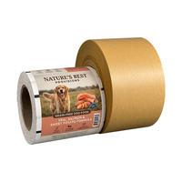 Film en rouleau de papier couché à base d'eau recyclable UE pour aliments pour chats et chiens, film d'emballage pour machines automatiques pour café et friandises