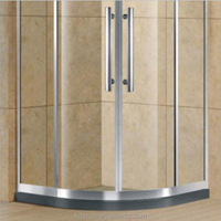 Porte de douche en verre transparent de 8 mm, en acier inoxydable, fabriquée en Chine, modèle quadrant.