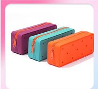 Pochette à Crayons en Silicone Esthétique Colorée Imperméable en Silicone
