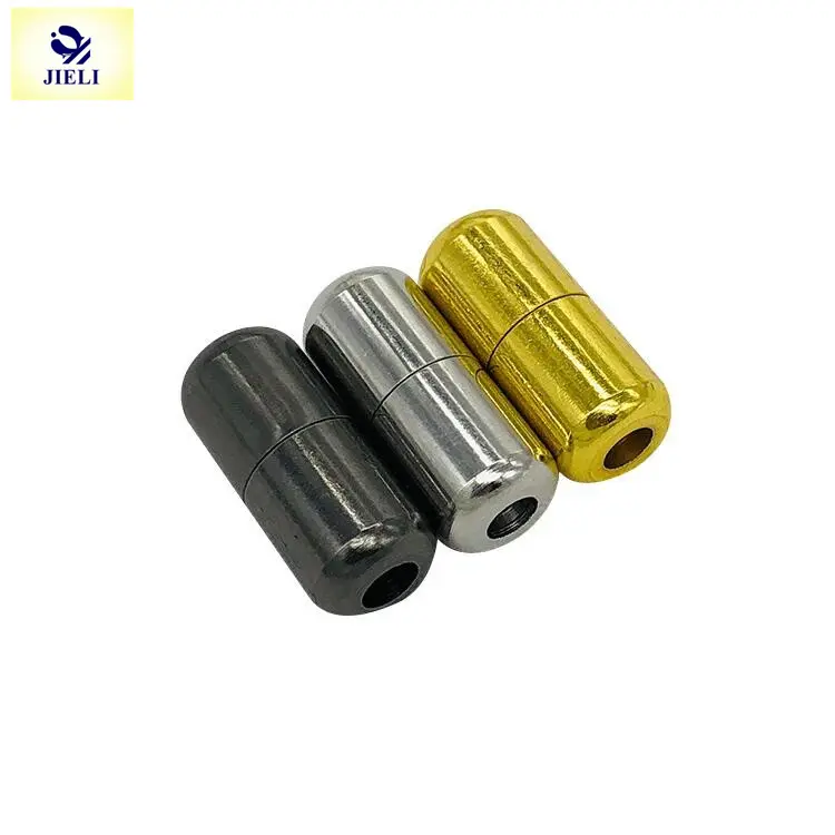 Jieli High Quality Colorful Shoe Buckle No Tie Shoelaces Buckle metal capsule buckle for laces