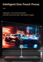 Mini projecteur portatif sans fil WiFi 6 jeux pour la maison 240 ANSI lumen Android 13 System LCD Smart Projector