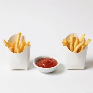 Boîte à frites biodégradable et recyclable avec logo personnalisé, plateau pour chips, boîte pour nuggets de poulet frit, boîte à snacks, restauration rapide - Product Image 4