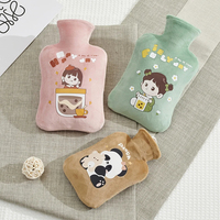 Chauffe-mains en peluche mignon avec un design rempli d'eau pour les filles et les temps froids
