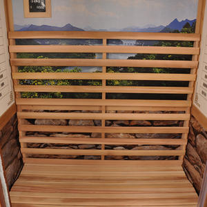 Sauna de infrarrojos segura y ajustable de madera de cedro rojo, ecológica, para 2 personas, spa en casa, sauna de calor seco para todas las estaciones - Product Image 4