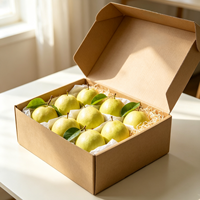 Fabricant de boîtes d'emballage en carton ondulé recyclable, imprimées sur mesure, pliables, grande capacité, pour fruits