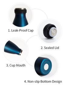 ขวดน้ำกีฬาพิมพ์โลโก้ได้, ขวดน้ำเก็บความเย็นสองชั้นสแตนเลส, กระติกน้ำมีฝาปิด - Product Image 4