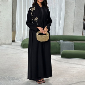 Abaya transpirable con bordado de lentejuelas elegante para mujer al por mayor 2026 - Product Image 1