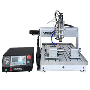 Venta caliente CNC 6040 4 Axis 3D CNC Router Grabador Máquina con husillo de bolas de alta precisión