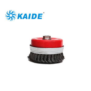 Màu Đỏ Dây Thép Không Gỉ Xoắn Nút Cốc Bàn Chải Với Vít Để Làm Sạch - Product Image 4